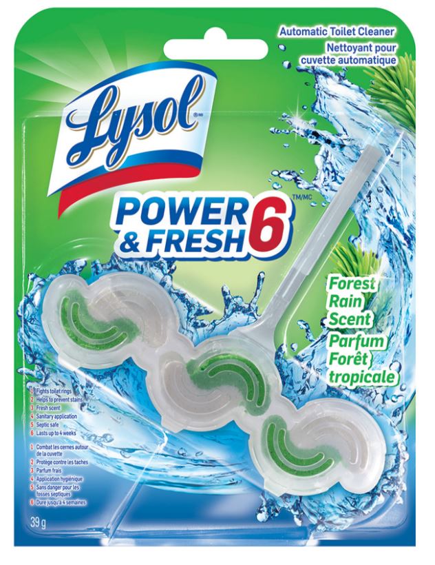 LYSOL® Automatic Toilet Cleaner Power & Fresh 6 - Forest Rain (Canada) (Discontinued Sep. 30, 2019)